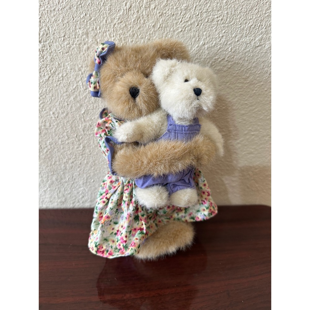 Boyds Bears Momma McBearlove & Baby Best Dressed Series Floral Plush 9" 912520
